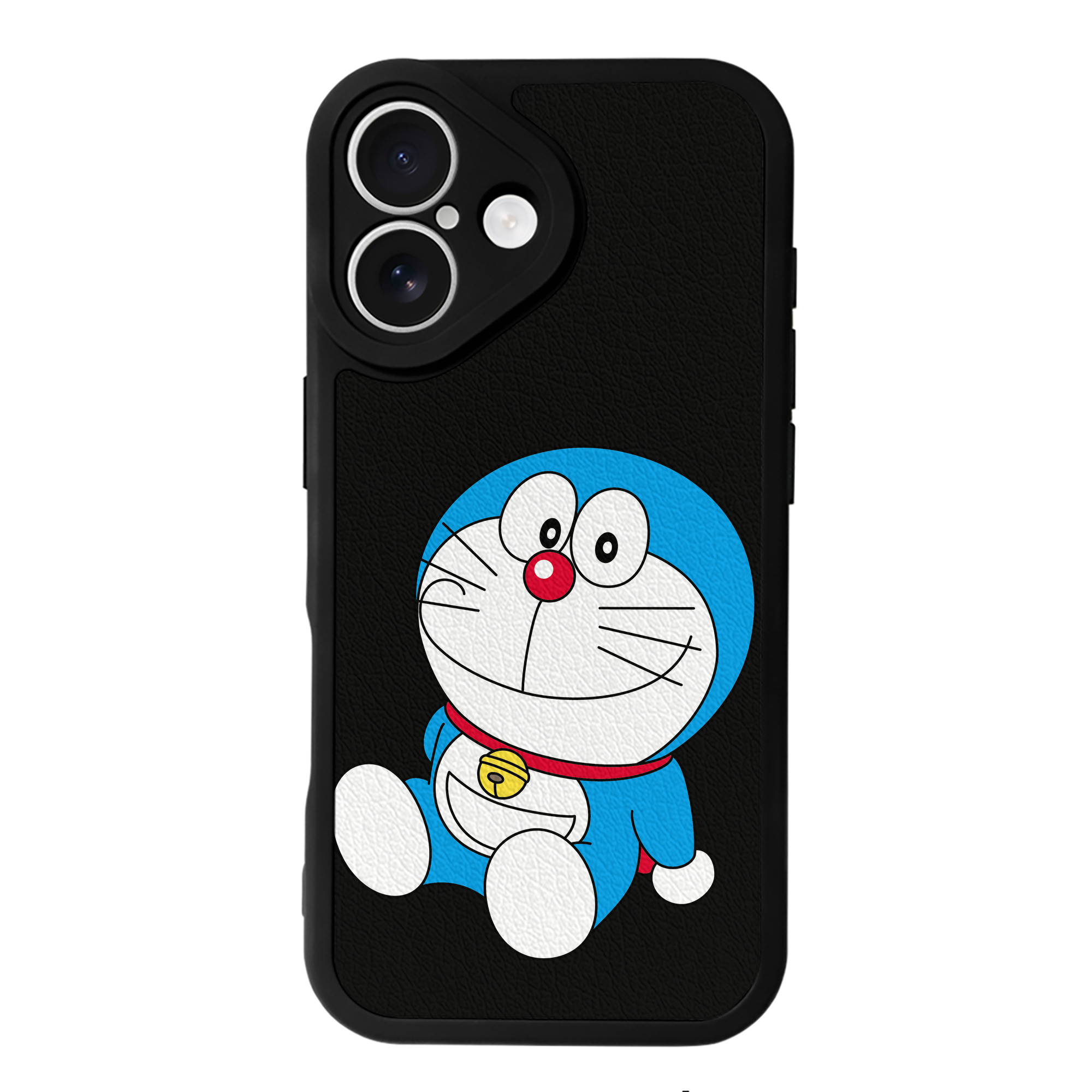 （画像用） ドラえもん Doraemon 【iPhone 16シリーズ対応】シリコンスマホケース（レザー調） 材質：シリコン